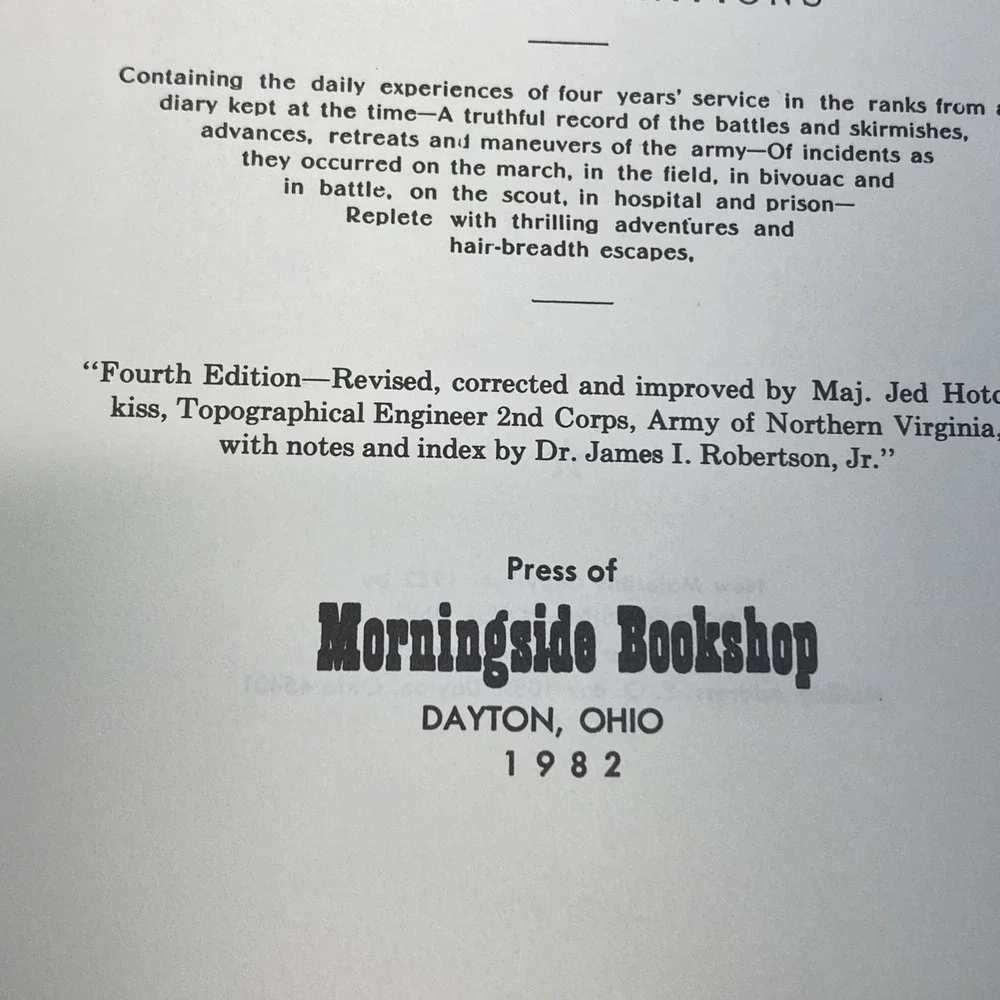 Four Years‎ In The Stonewall Brigade John Casler HC 1982 Morningside